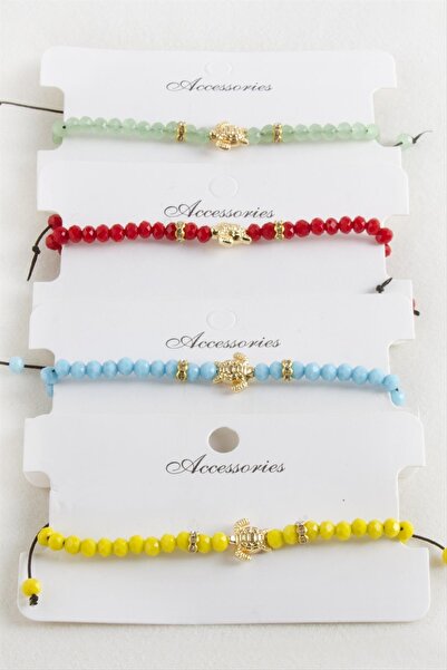 nolva سوار من حبل المكرامية الكريستالي على شكل سلحفاة