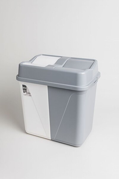 Çavdar Group Sıfır Atık 90 Lt Bölmeli Çöp Kovası 45+45 Lt İki Bölmeli Çöp Kutusu