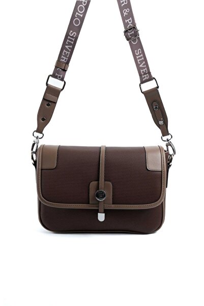 Silver Polo Kahve - Vizon SP1182 Kadın Çapraz Çanta