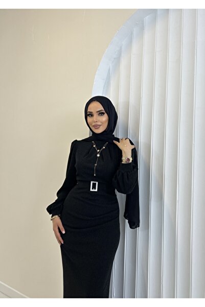 ENKA BUTİK Monica simli tesettür abiye