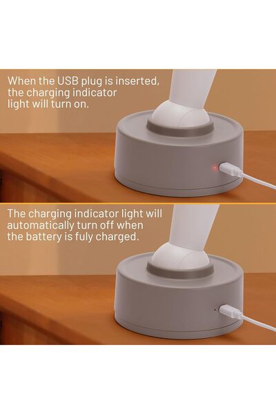 Generic Lever Light Rechargeable Night Light - Toggle Switch Stick Lamp, Portable Wall/Desktop LED