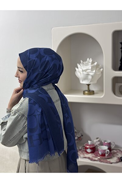 Şalcı ithal çift renkli pamuklu YÜN İPEK şal 4 mevsime uygun uzun etiketli