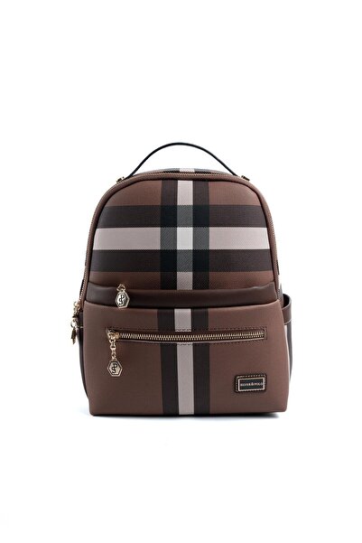 Silver Polo Dark Brown Sp1061 Women's Backpack