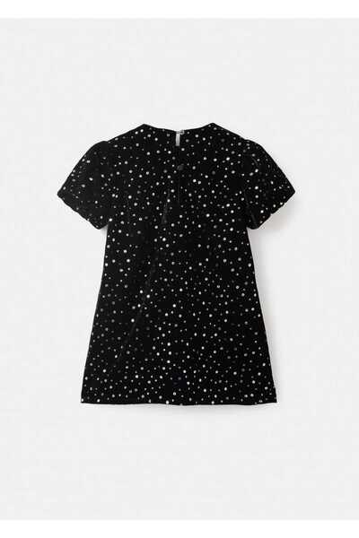 MANGO Baby Payetli mini elbise