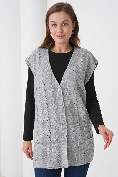 New Lamierra Mother Women's Knitwear Plus Size Wool Vest