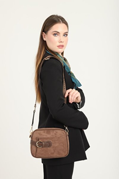 Silver Polo Geantă maro pentru femei SP1256