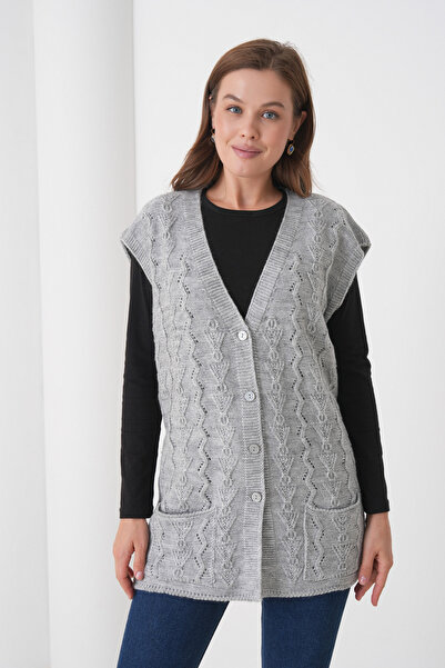 New Lamierra Mother Women's Knitwear Plus Size Wool Vest