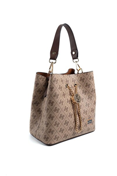 Silver Polo Geantă de damă Silver & Polo Bej închis - Maro SP967