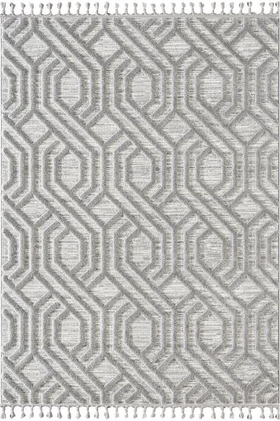 Karmen Halı Loop LP024G Gri Halı Dekoratif Sisal Yumuşak Bukleli Tozsuz Salon...