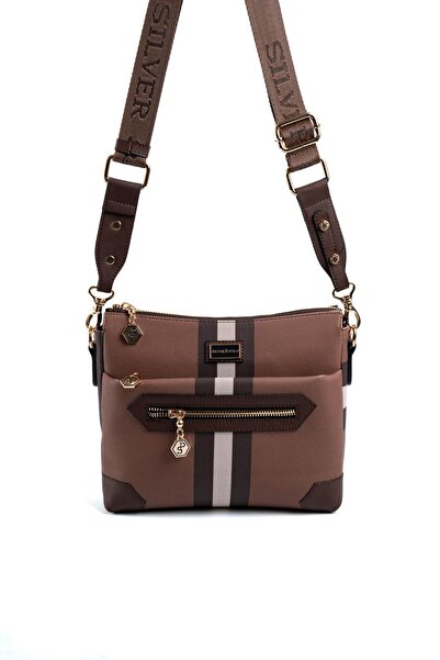 Silver Polo Silver & Polo Dark Brown Sp1110 Women's Crossbody Bag