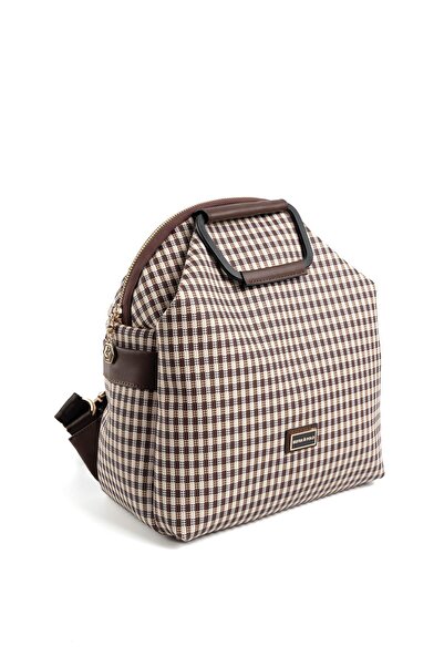 Silver Polo Silver & Polo Brown Yellow - Brown Sp771 Women's Backpack