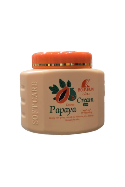 Roshen Papaya Extract Cream for Skin Moisturizing, Suitable for All Skin Types, 350g