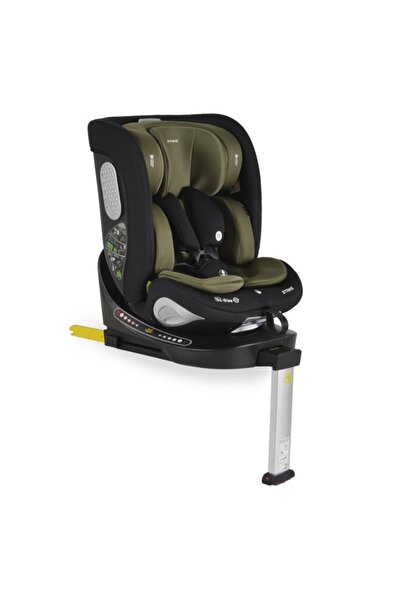 Moni Scaun auto rotativ Strike 360° verde închis, ISOFIX și picior de susține...
