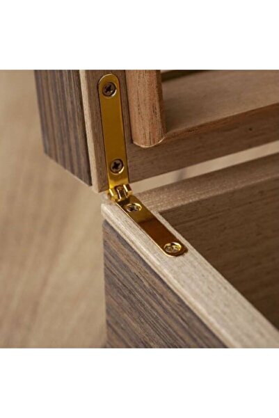 AB Luxury Concept Wood humidor with glass lid, hygrometer, humidifier and divider compartment, large capacity