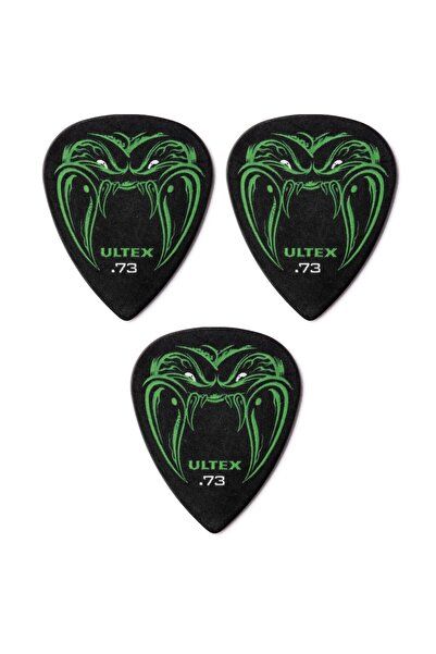 DUNLOP Jim PH112R.73 Hetfield Gitar Penası 3 Adet Black Fang Pena (0.73mm)