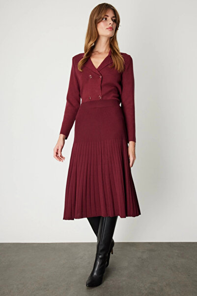 On Fashion Lined Midi Knit Skirt 69201