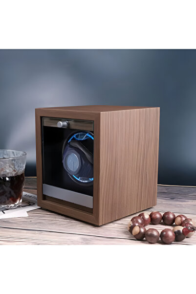 AB Luxury Concept Automatic watch winder, 1 compartment, LED lights, 5 modes, 4 rotation programs, wood finish