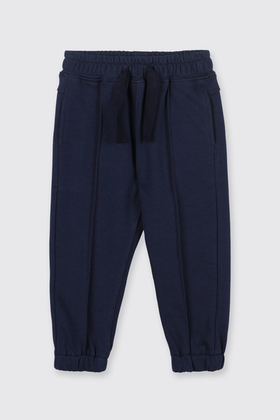 Panço Erkek Bebek Beli Lastikli Cepli Paçası Lastikli Lacivert Eşofman Altı