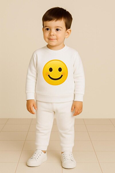 playwear Φούτερ με στάμπα με χαμογελαστά emoji που αναδεικνύει την ενέργεια τ...