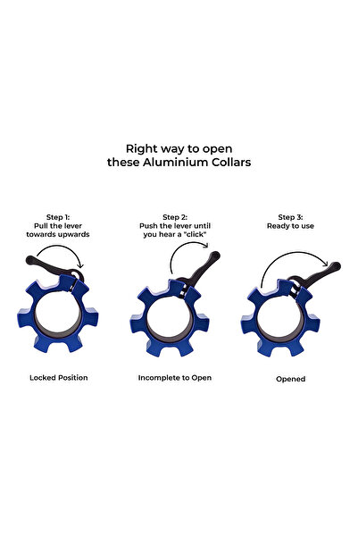 YALLA HomeGym Aluminum Olympic Barbell Collars, 2 Inch Weight Barbell Locks Collar Clips