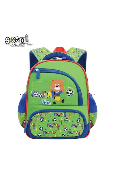 S COOL Ghiozdan pentru grădiniță FOOTBALL FUN, 30x25x14 cm - S-COOL