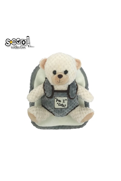 S COOL BABY ANIMALS Preschool Backpack, White Bear, 23x8x28 cm - S-COOL