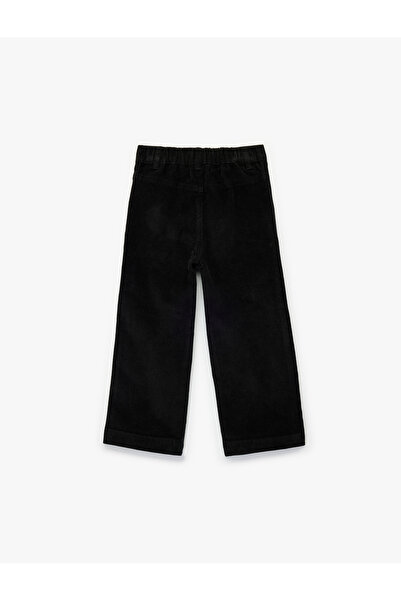 Koton Pamuklu Cep Detaylı Geniş Paça Pantolon
