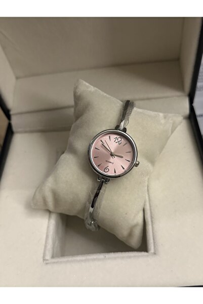 QUARTZ Yarım Kelepçe Çelik Kol Saati Hediye Kutusunda