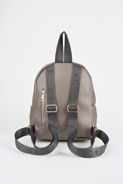 Vivaq Women's Koala Gray 3 Compartment Soft Faux Leather Zipper Closure Travel & Casual Backpack