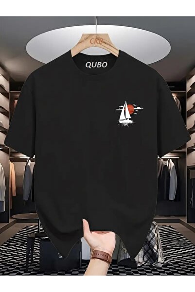 qubo sportswear & company Tricou cu mânecă scurtă, unisex, oversize, din bumb...