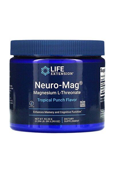 Life Extension Neuro Mag Magnesium L-Threonate Magtein Tropical Punch 93.35 g