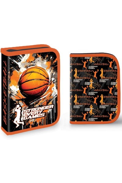 S COOL Penar fără umplutură, 1 fermoar, 2 compartimente, BASKETBALL - S-COOL