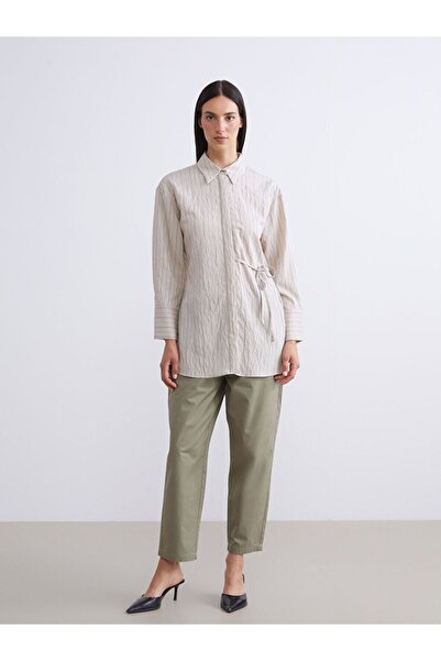 LC Waikiki Lcw Modest Striped Modal Blend Women's Shirt Tunic