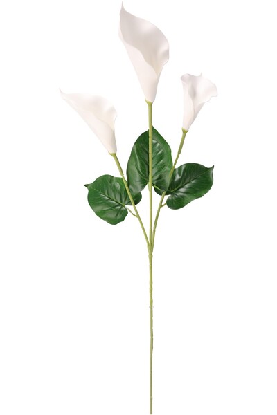 Other Plantă artificială Ramuri de crin Calla Crin Calla înălțime 90 cm alb Decorațiune REALĂ