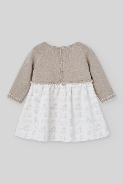 Paz Rodriguez Paz Rodriguez Yenidoğan Kahverengi Elbise