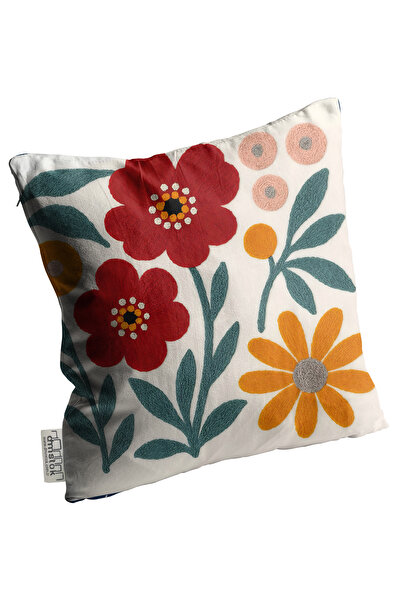 LOVER Nordic Style Floral Double-Sided Throw Pillow Cover Set 4 Pieces Decorative Pillowcase