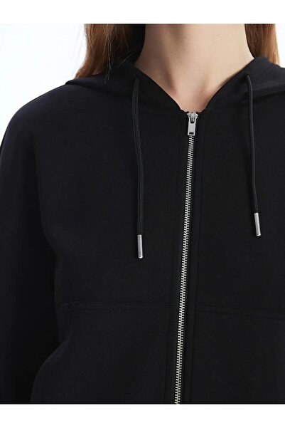 LC Waikiki Hooded Women's Thick Zippered Sweatshirt (W5)