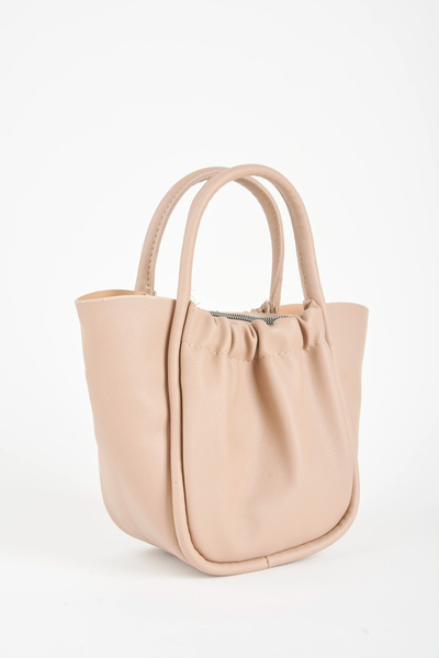 Vivaq Women's Magnolia Mink Medium Size Lined Snap and Zipper Closure Handbag and Shoulder Bag