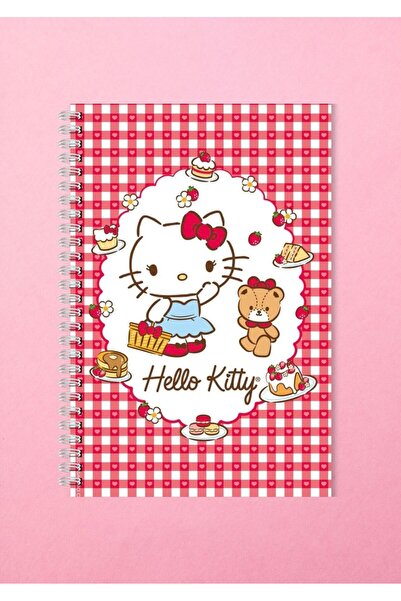 MEDUSAART HELLO KİTTY OKUL DEFTERİ - A5 SPİRALLİ ÇİZGİLİ DEFTER - 50 YAPRAK- ...