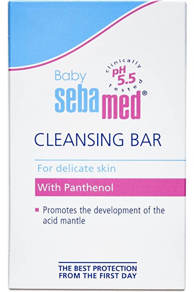 Sebamed صابون تنظيف للأطفال 150 جم، درجة حموضة 5.5، مع البانثينول، خالي من الصابون
