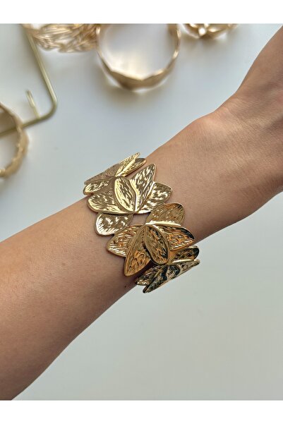 YOUES JEWELRY سوار نسائي من الفولاذ 316L بتصميم قيد سميك قابل للتعديل