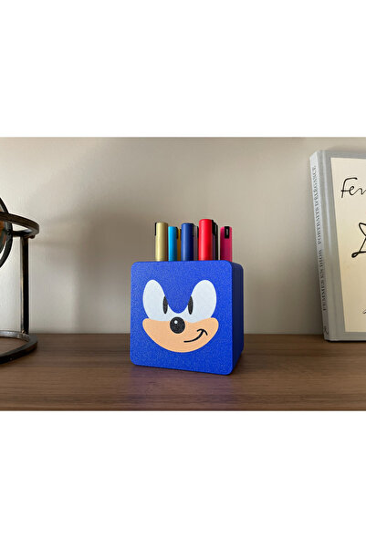 HasFar Tech حامل أقلام بتصميم سونيك – منظم ملون لسطح المكتب