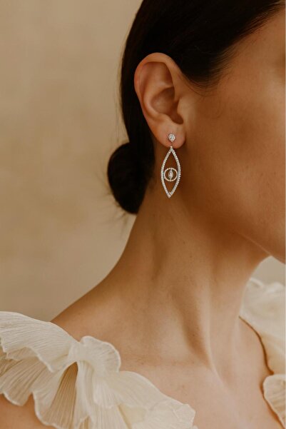 Gold buckles kadın çelik küpe