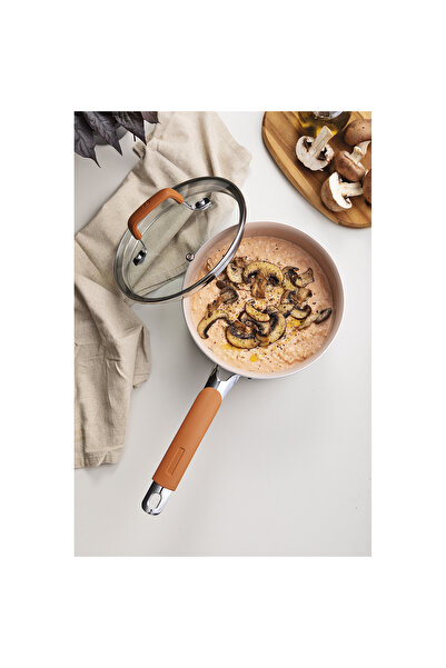 TRAMONTINA Romagna Desert Clay Ceramic Surface 7 Piece Steel Cookware Set