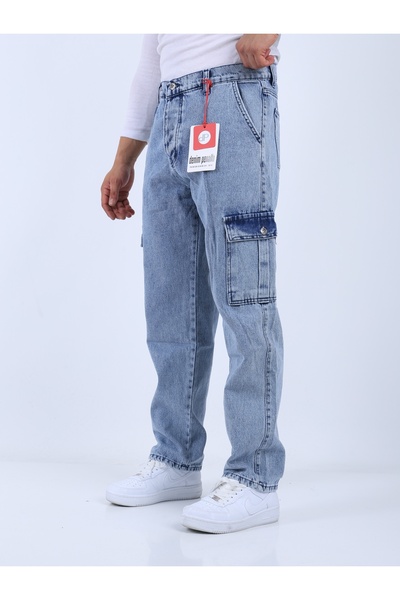 Penaltı Erkek Baggy Kargo Cepli Buz Pantolon