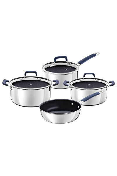 TRAMONTINA Romagna Blue Ceramic Surface 7 Piece Cookware Set