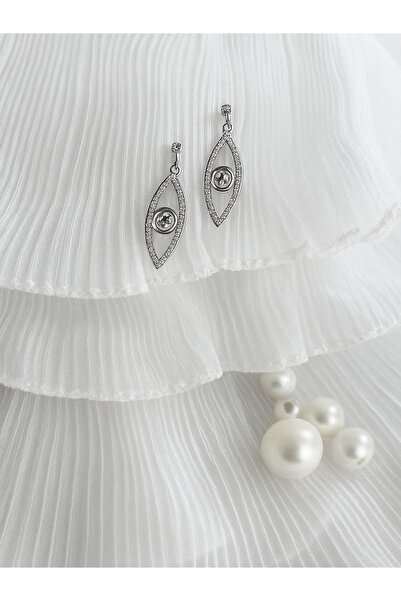 Gold buckles kadın çelik küpe