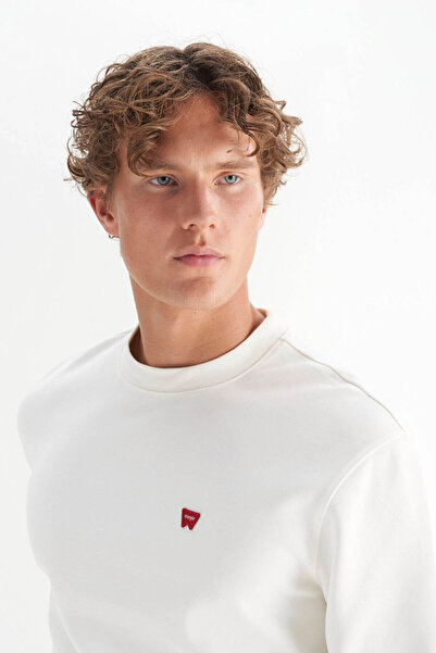 WRANGLER Regular Fit Beyaz Erkek Sweatshirt W2520255W02