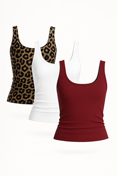 LUSHN Women's 3-Piece Lycra Basic Blouse Set – Premium Mix Fit Collection