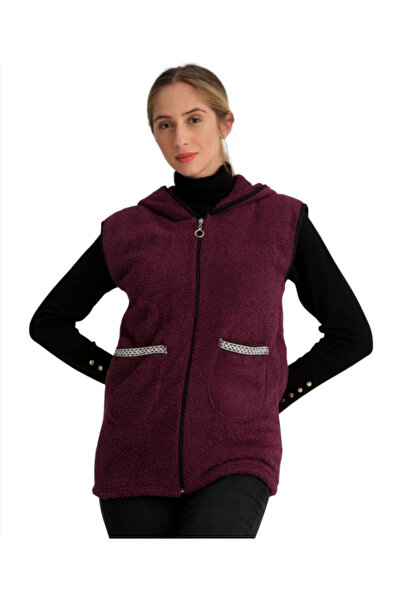 Star Fashion Vest dama cocolino, cu buzunare si gluga